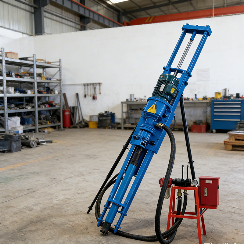 Heavy Equipment In Mining - DTH Drill Rig Portable Down The