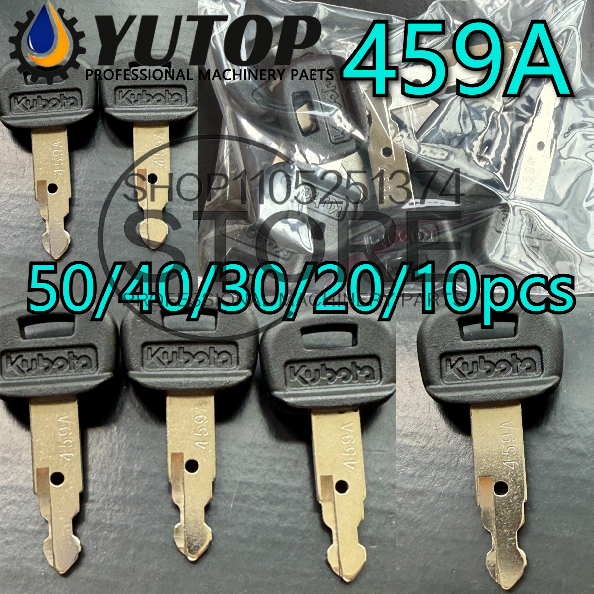 Heavy Equipment Excavator - 50/40/30/20/10pcs 459A For Kubota New Ignition
