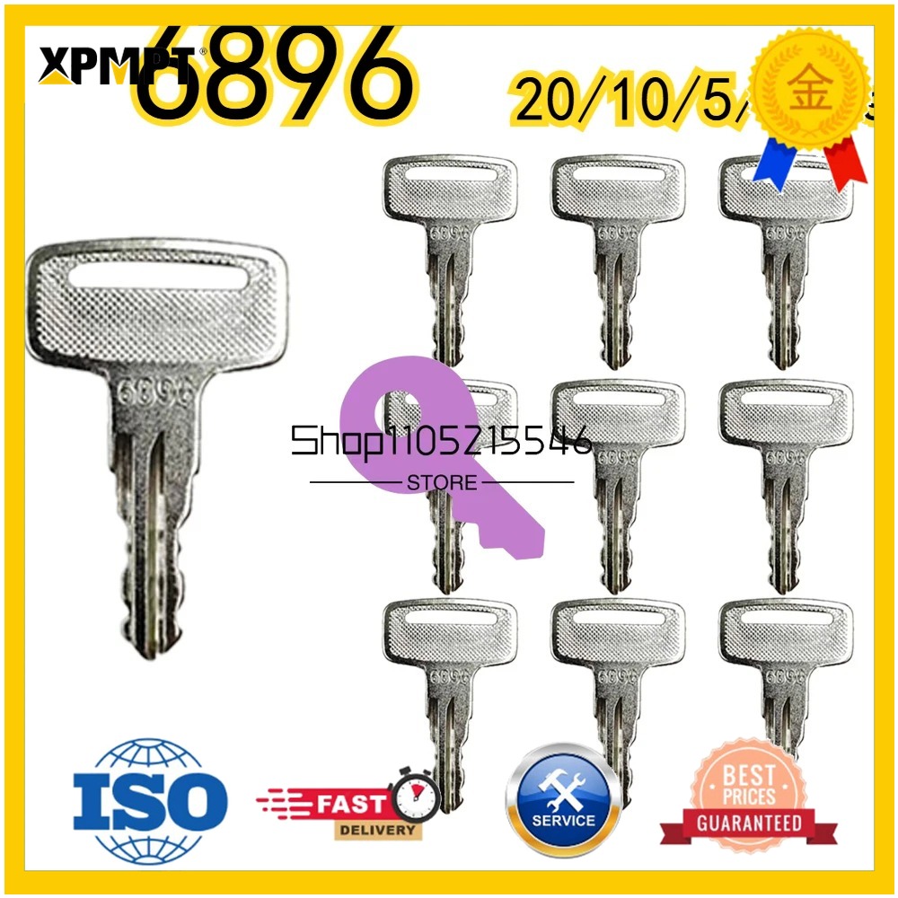 Heavy Equipment Keys - 20/10/5/1pcs Ignition Keys 6896 for Wacker