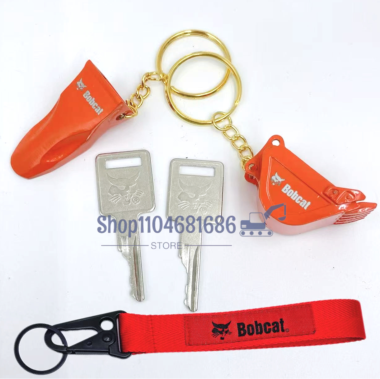 Heavy Equipment Bobcat - 2pcs D250 Ignition Keys 6693241 for