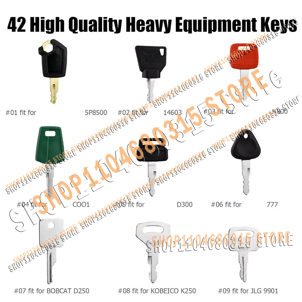 42pcs New Keys Heavy Equipment - Heavy Equipment Bobcat 리뷰 및 가격