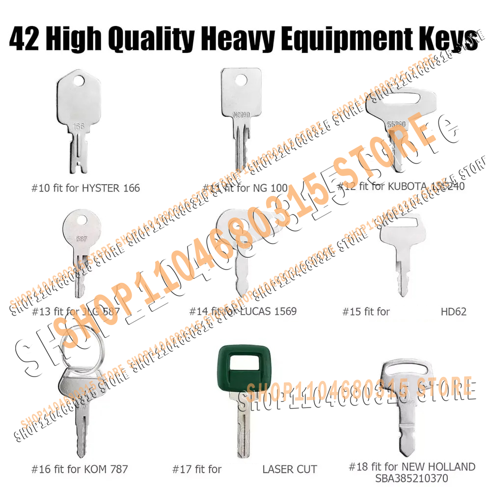 42pcs New Keys Heavy Equipment - Heavy Equipment Bobcat 리뷰 및 가격