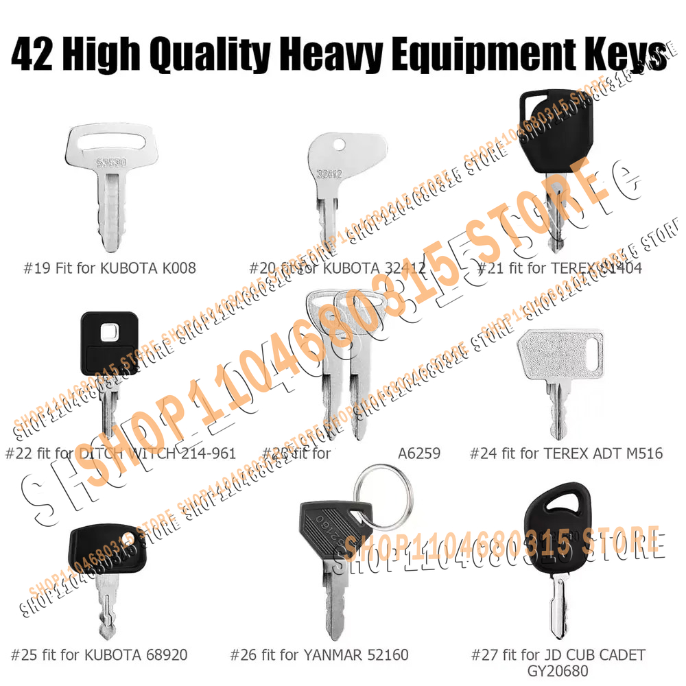 42pcs New Keys Heavy Equipment - Heavy Equipment Bobcat 리뷰 및 가격