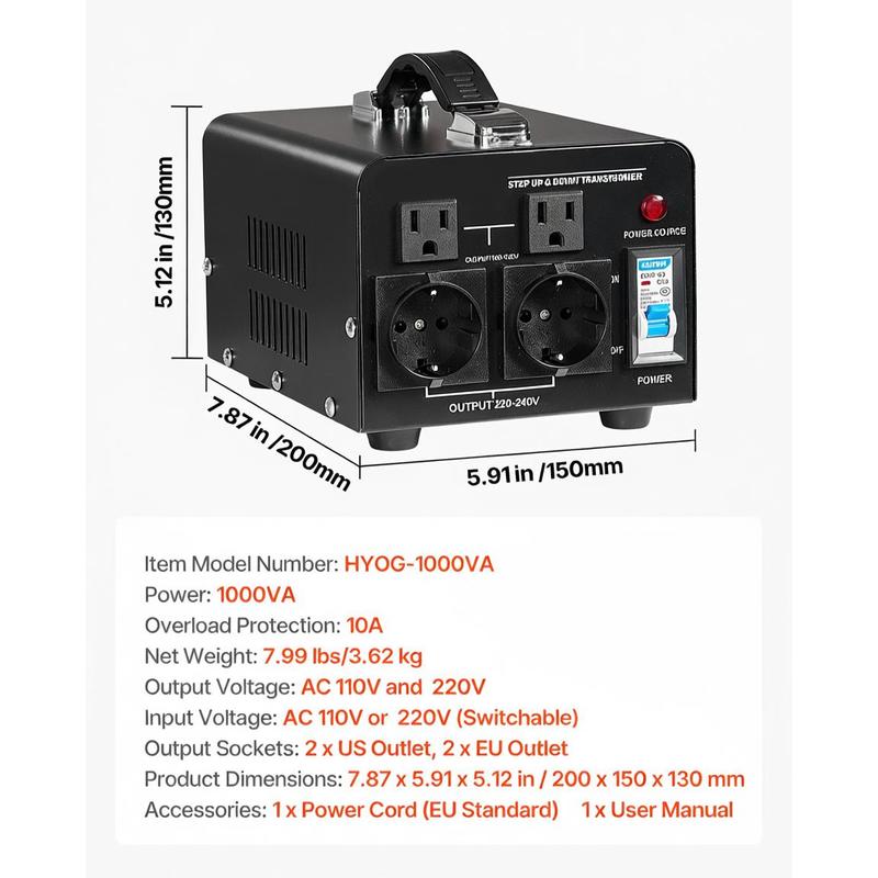 Power Voltage Changer 1000VA F - Heavy Equipment Breaker 리뷰 및 가격