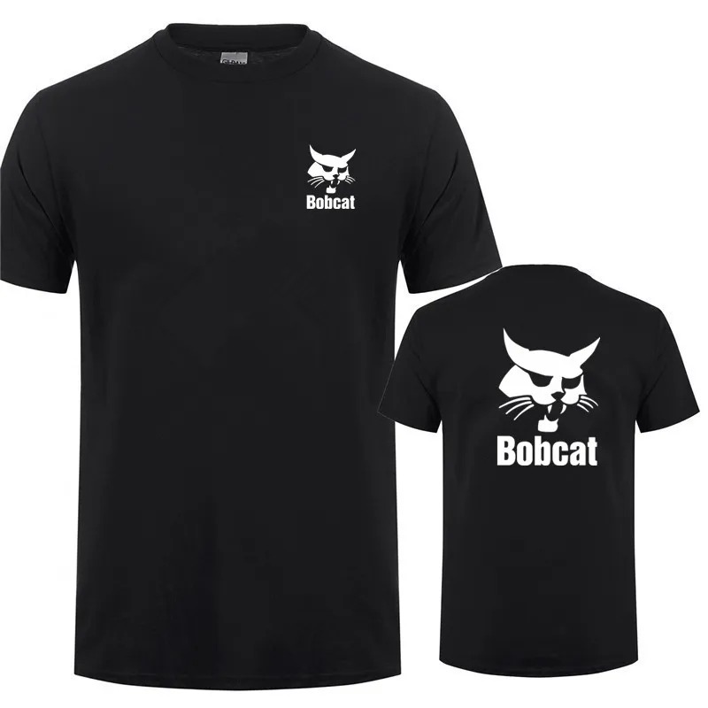 Bobcat T Shirt Summer Men Shor - Heavy Equipment Logos 리뷰 및 가격
