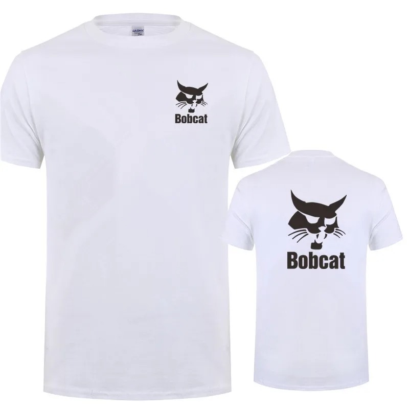 Bobcat T Shirt Summer Men Shor - Heavy Equipment Logos 리뷰 및 가격