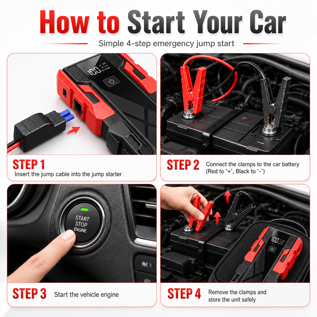 12V 99800mAh Portable Car Jump - Heavy Equipment Battery 리뷰 및 가격